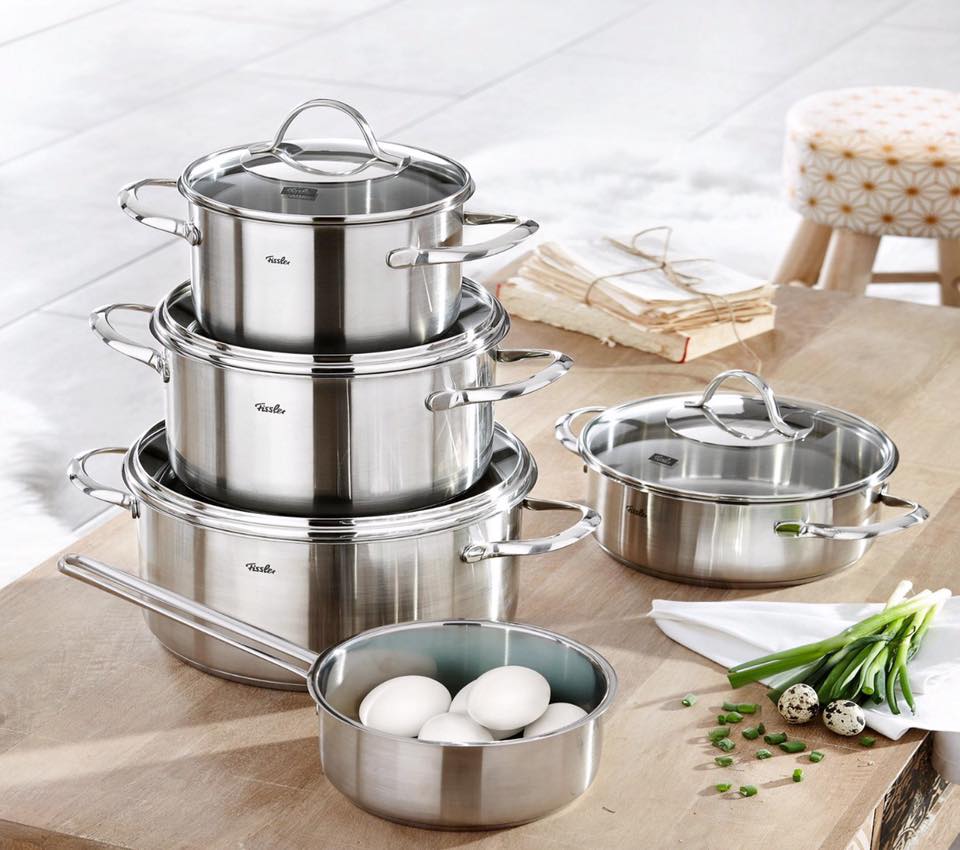 Кастрюли сталь наборы. Набор кастрюль Fissler. Кастрюля Fissler Paris 3,9 л. Fissler Paris кастрюля. Кастрюля Fissler Paris 2,1 л.